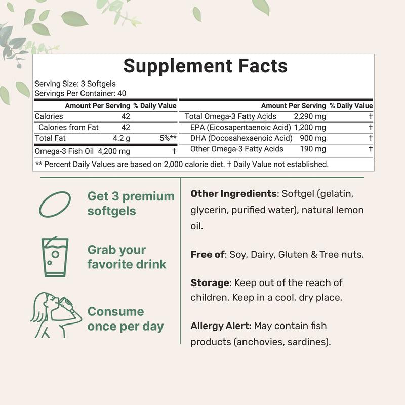 Omega-3 Fish Oil + EPA & DHA Complex