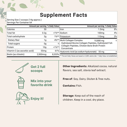 Multi-Collagen Peptides + Biotin & Hyaluronic Acid